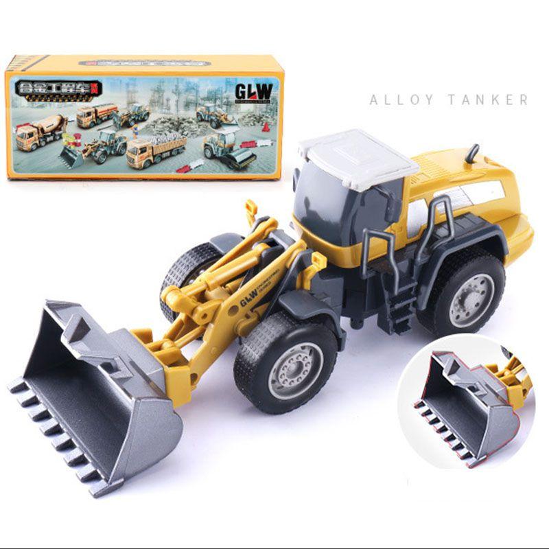 Classic Simulation Alloy Engineering Car Model Toy Set For Kids With Excavator