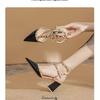Summer versatile pointed rivet shoes pointed bag head Roman sandals women's fashion comfortable retro women's shoes
