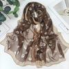 1Pcs Chiffon Georgette Silk Scarf Elegant Bandana Scarf Durable Headband Shawl  Summer Beach
