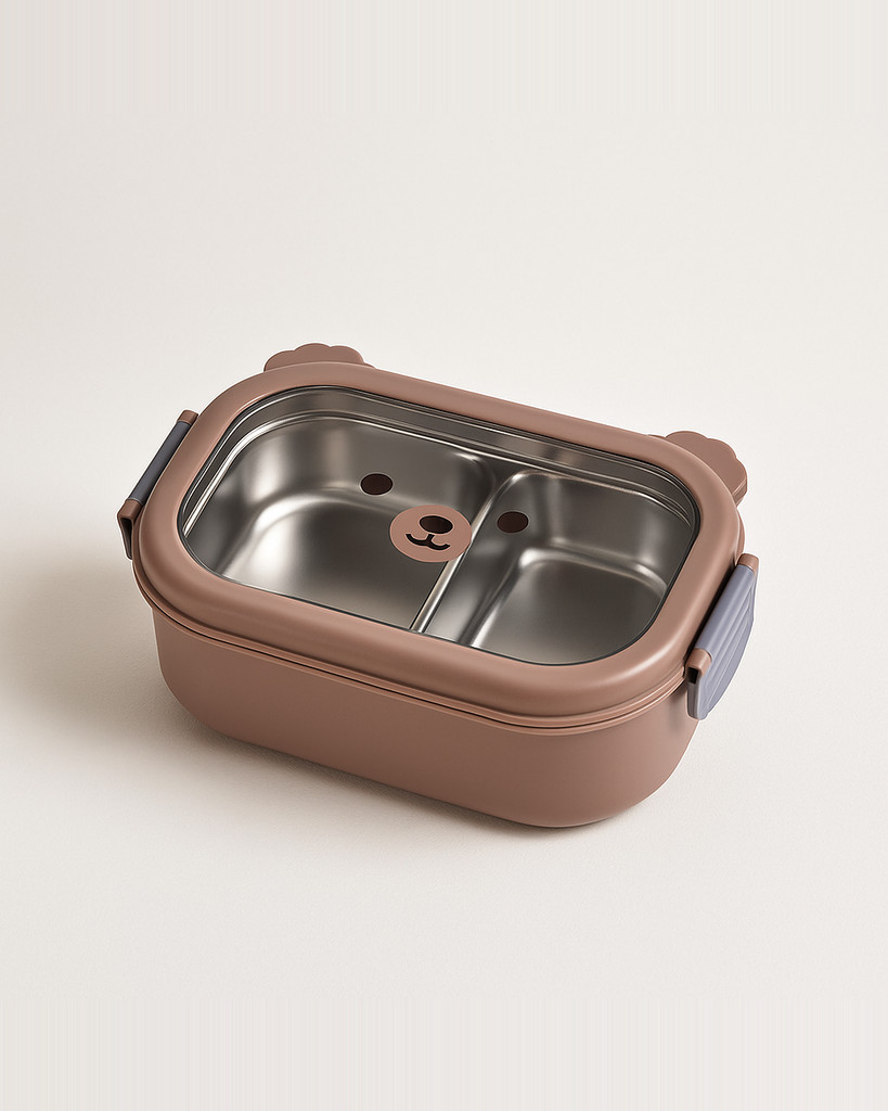 Dětský Bento Box Opakovaně použitelný potravinářský velkokapacitní přihrádkový box Plnitelný vodou Tepelná izolace z nerezové oceli