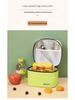 Dopamine Colorblock Insulated Lunch Bag - Square Thermal Bento Bag with Ice Pack, Simple Fashion Design