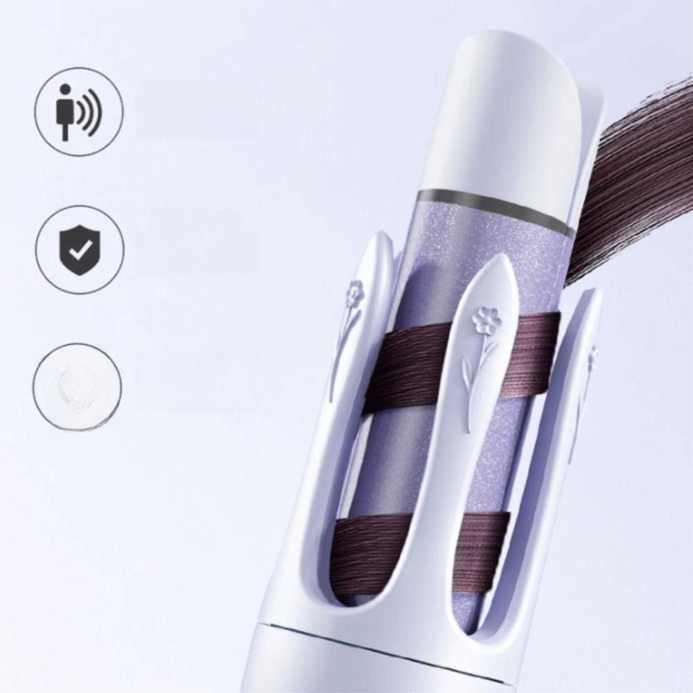 Portable Design 2-in-1 Waver Hair Curling Iron Anti-Tangle Technology 32mm Barrel Size Automatic Rotating Hair Curler