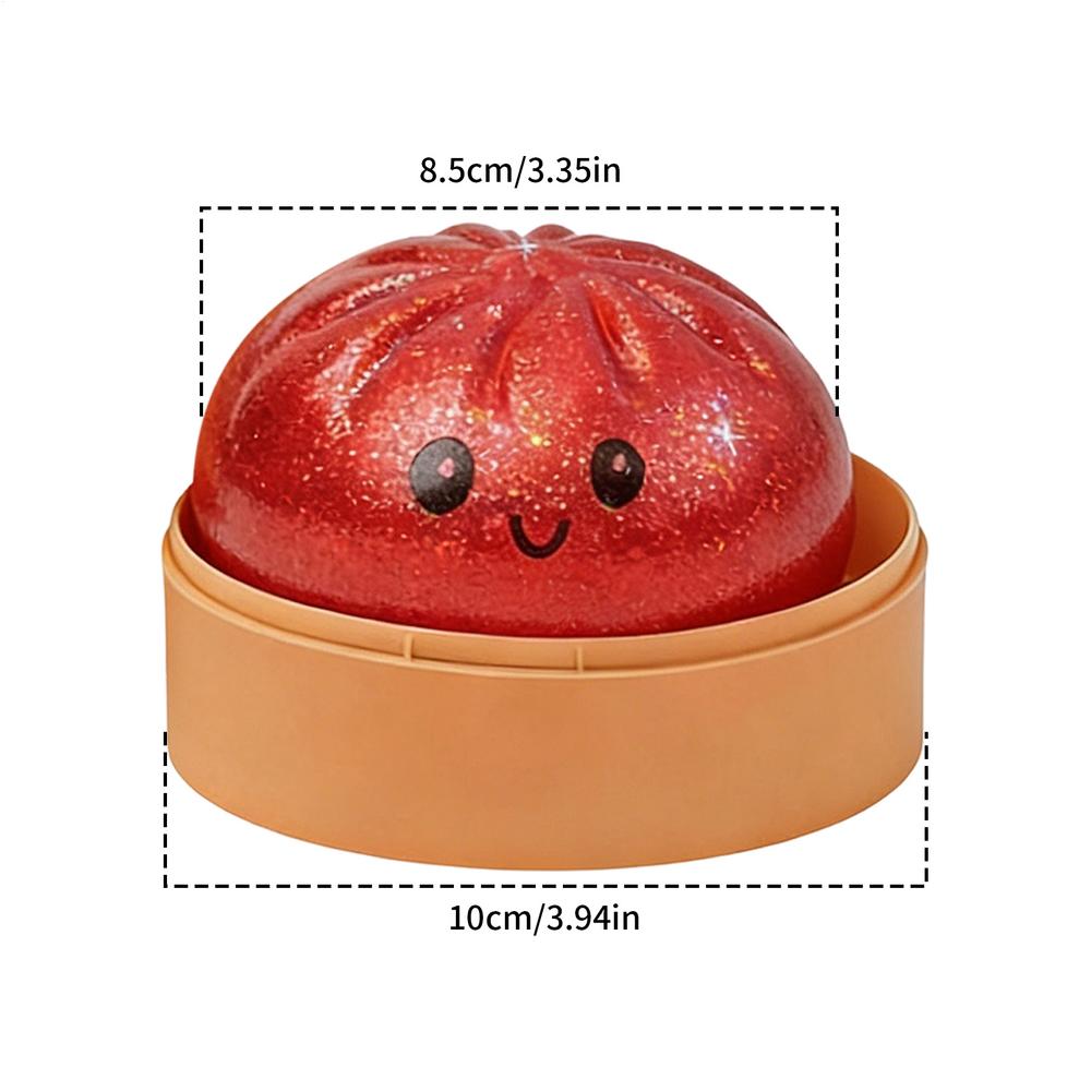 Steamed Dumpling Shaped Sensory Squeeze Toy Squishiess Dumplings Stress Balls Fidget Sensory Toy Quick-rebound Stress Relief Toy