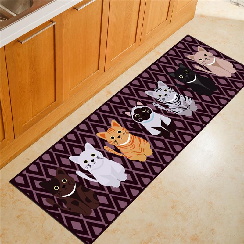 Absorbent Non-Slip Kitchen Floor Mats - Washable, Dirt-Resistant Door Mats for Home Entrances