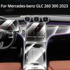 For Mercedes-benz GLC 260 300 Gearbox Panel Navigation Screen Automotive Interior TPU Protective Film Anti-Scratch Sticker