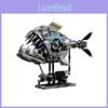 Mechanical Piranha Building Blocks Set For Kids With Diy Assembly And Luminous Function