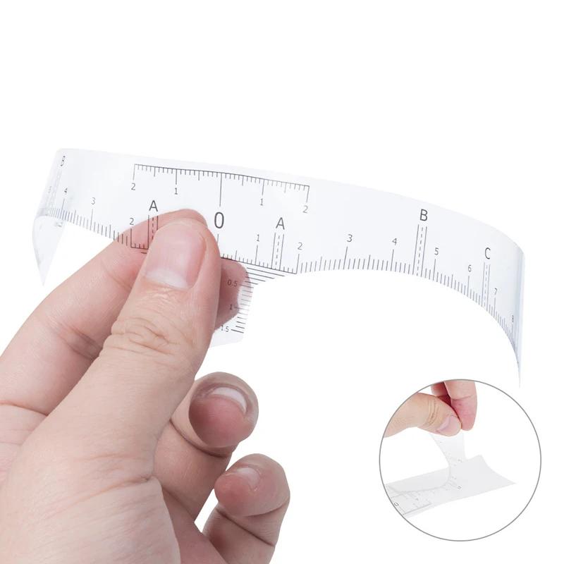 10pcs/20pcs/50pcs Disposable Tattoo Eyebrow Ruler Sticker Microblading Tattoo Measurement Tools for Permanent Makeup