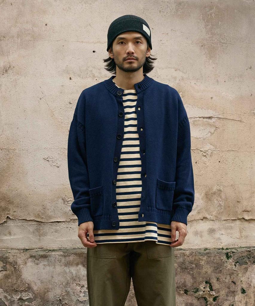 Heavyi Fisherman Heavy Cardigan_Navy
