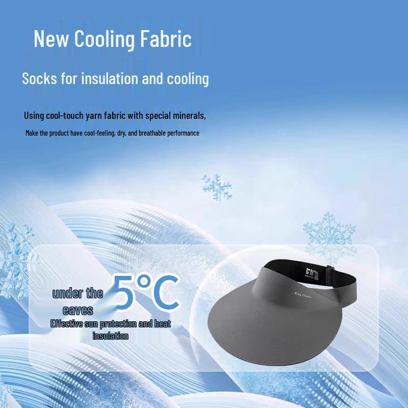 Women's Topless Seamless Anti-UV Visor Hat with Sun Mask - 2025 New Style