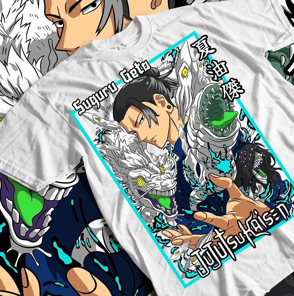 Suguru Geto Tshirt Jujutsu Kaisen Anime Tee Getou JJK TShirt White S
