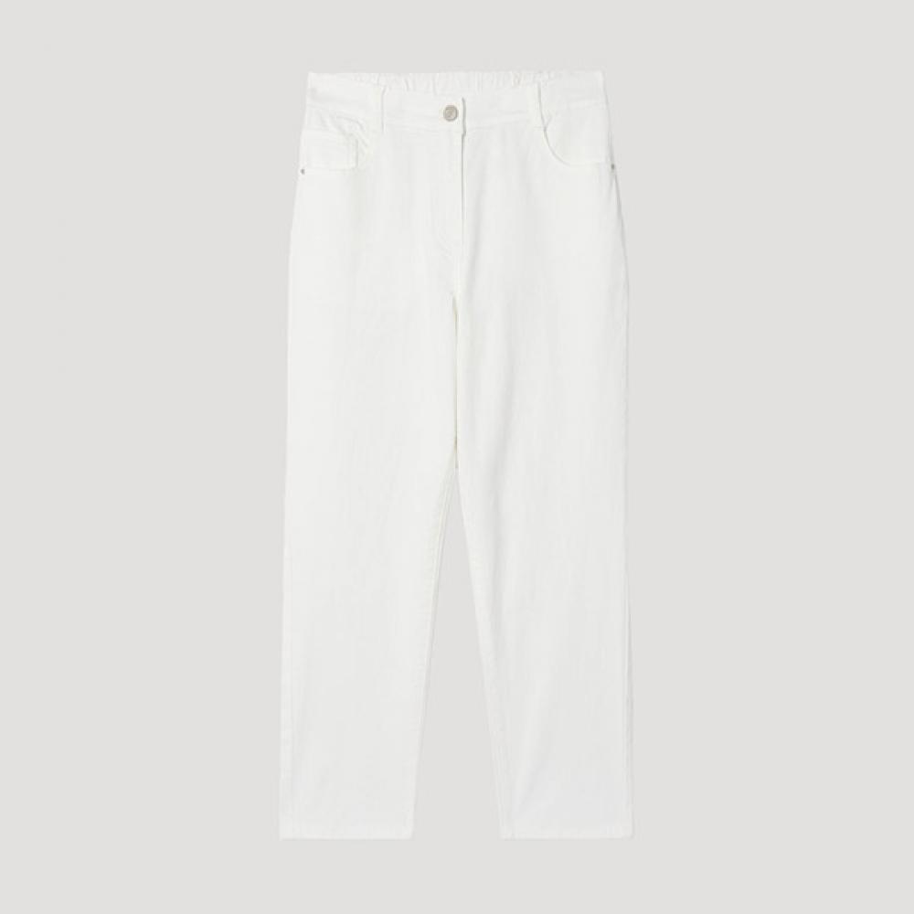 

[She S miSS] Back Banding Baggy Denim pantS SSmSlp22050 Ow off-white/55