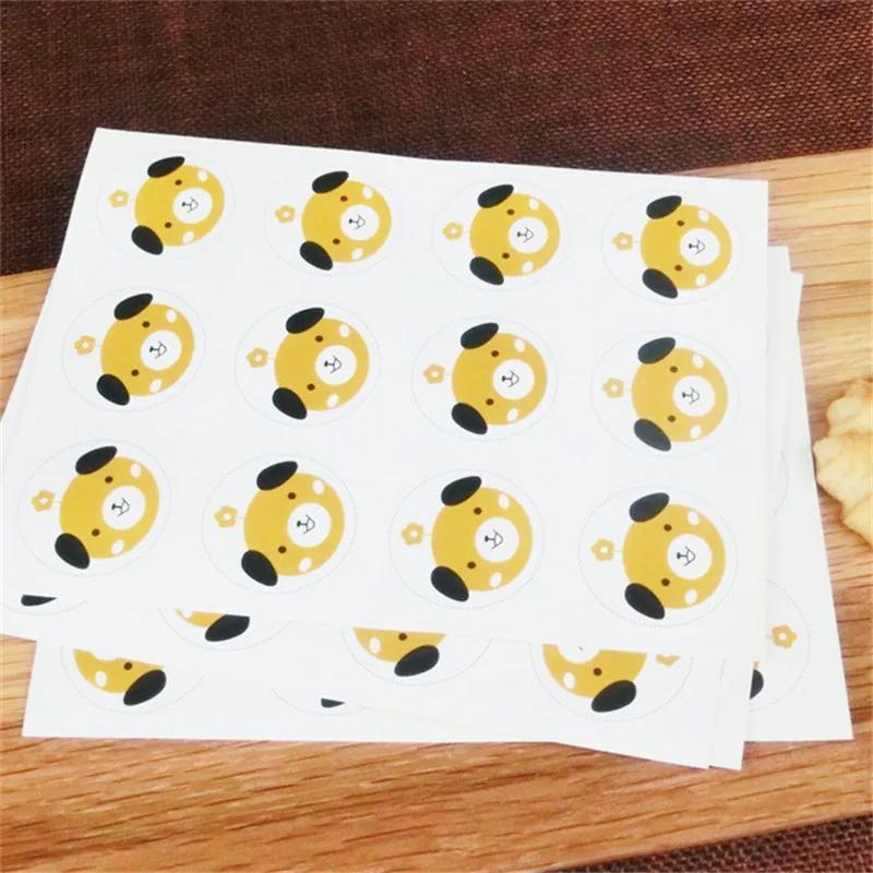 

50Pcs Plastic Bags With Sticker Cartoon Handmade Baking Nougat Cookies Biscuits Snack Xmas Party Gift Decoration Other