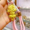 Doraemon Gold Pendant Keychain with 999 Pure Gold Charm