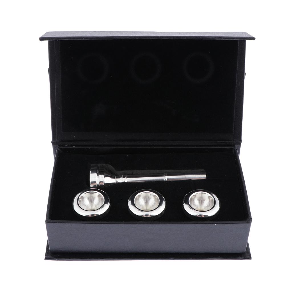 

7c 5c 3c 1.5c Мундштук для труби для труби Bb Латунь Золоте/Срібне покриття срібний