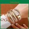 Snake Shaped Ladies Watch With Quartz Movement And Unique Bracelet Design For Fashion Enthusiasts