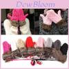 Women Girls Warm Cartoon Gloves Cute Knitted Winter Mittens With Cozy Comfort