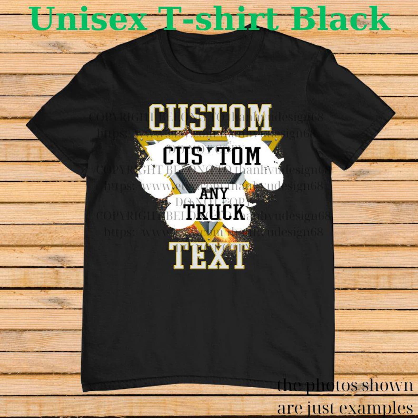 Custom any Monster Truck Shirt – Custom Text Tee, Personalized Monster Jam Birthday Gift for Kids & Adults, Customizable Truck Design #7 130