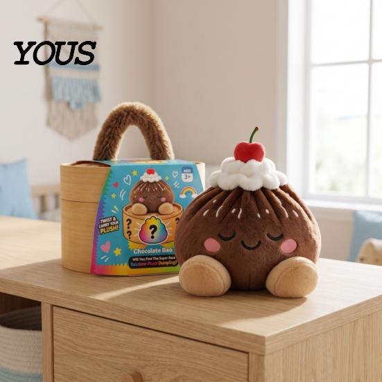 Skin Friendly Soft Pillow Cute Dumpling Plush Toy, Stuffed for Stress Relief And Anxiety Sensory Toy Focus Relief, Kawaii Food Plushie