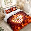 Juego de Ropa de Cama 1 Funda Nórdica 2 Fundas de Almohada Estampado Sevilla FC Decoración de Dormitorio Hogar