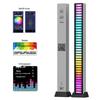 3D RGB Sound-Activated Rhythm Light: Double-Sided, Bluetooth-Controlled Strip for Desktop, Car, or Room Atmosphere.