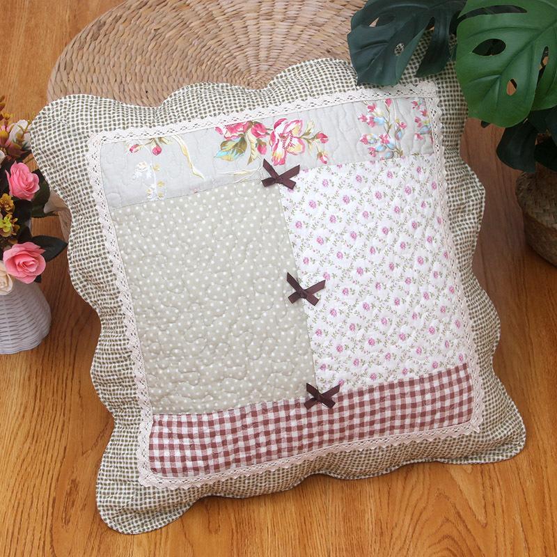 2pcs Cotton Quilted Backrest Cover Soft and Skin Friendly Sofa Cushion Cover Modern and Simple Breathable Backrest Without Core