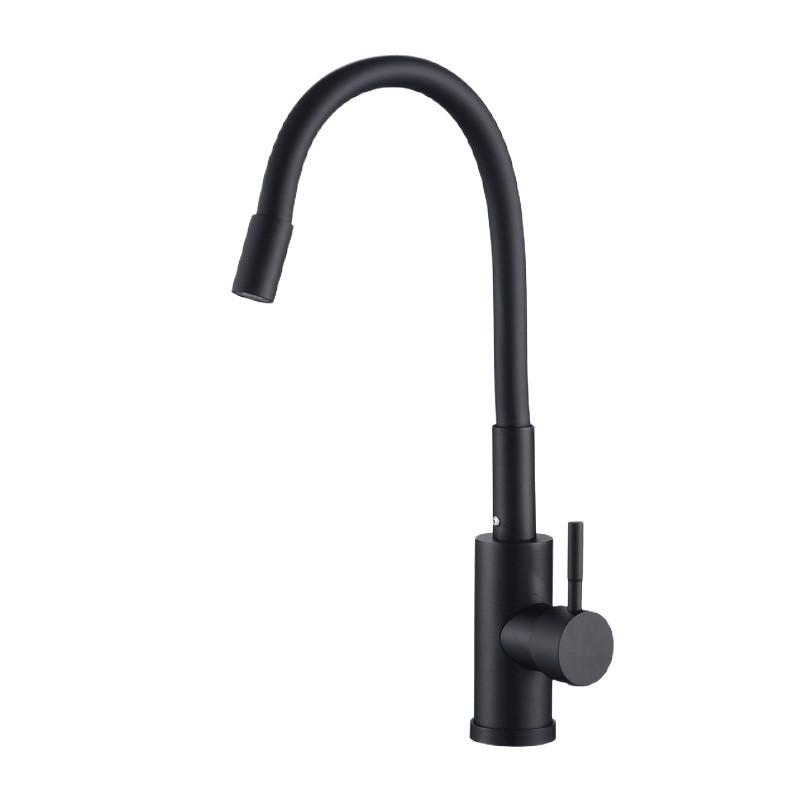 Stainless Steel Rotatable Kitchen Faucet for Sink with Hot & Cold Water