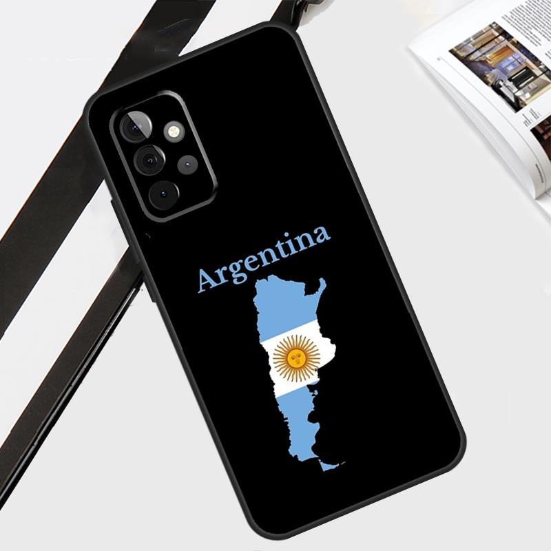 Argentina Flag Case For Samsung Galaxy A06 A56 A36 A26 A16 A54 A34 A14 A12 A22 A32 A52 A13 A53 A15 A35 A55