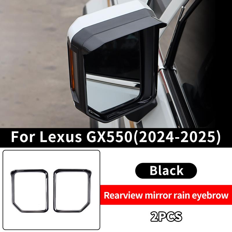 For Land Cruiser Prado LC250 1958 Rearview mirror rain eyebrow J250 Exterior Decoration Accessories 2024-2025 Lexus GX 550