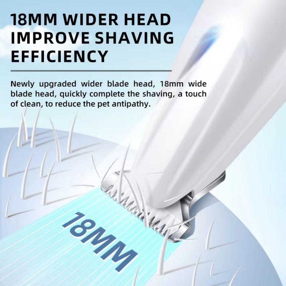 Cordless Pet Foot Trimmer USB Rechargeable Convenient Cat Paw Shaver LED with Brush Pet Electric Push Clippers Dog Accessories