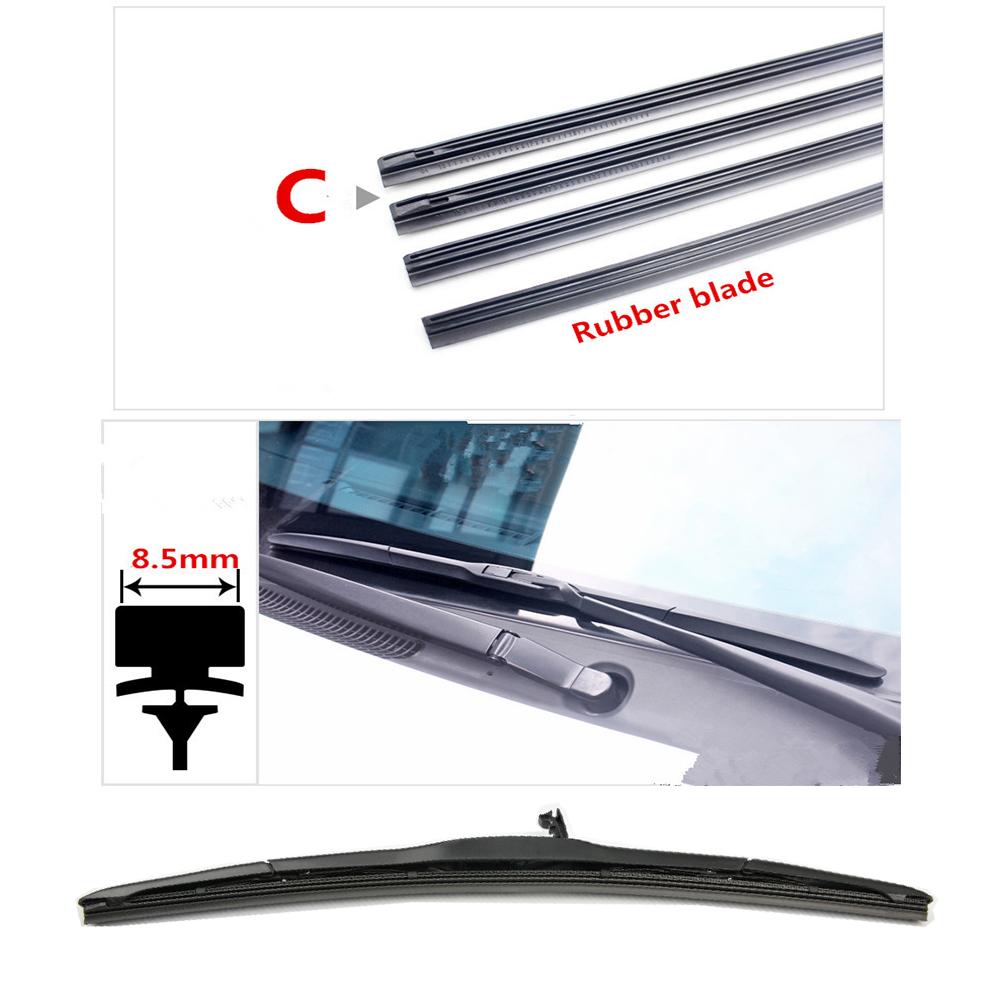 Car Wiper Blade Refill Rubber Band 14 16 17 18 19 20 21 22 23 24 26 28 32 Inch For Lada Opel Jeep Honda Mazda Nissan Accessories
