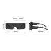 9PCS New Trends Y2K Sunglasses Women Men Fashion Punk Frameless Sun Glasses One-Piece Lenses Sports Goggle UV400