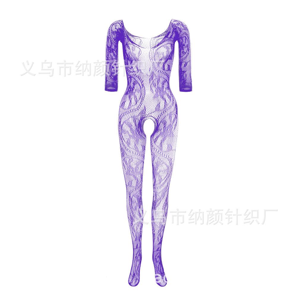 New One-piece One-piece Mesh, Big Dragon Pattern Free-to-take Lingerie