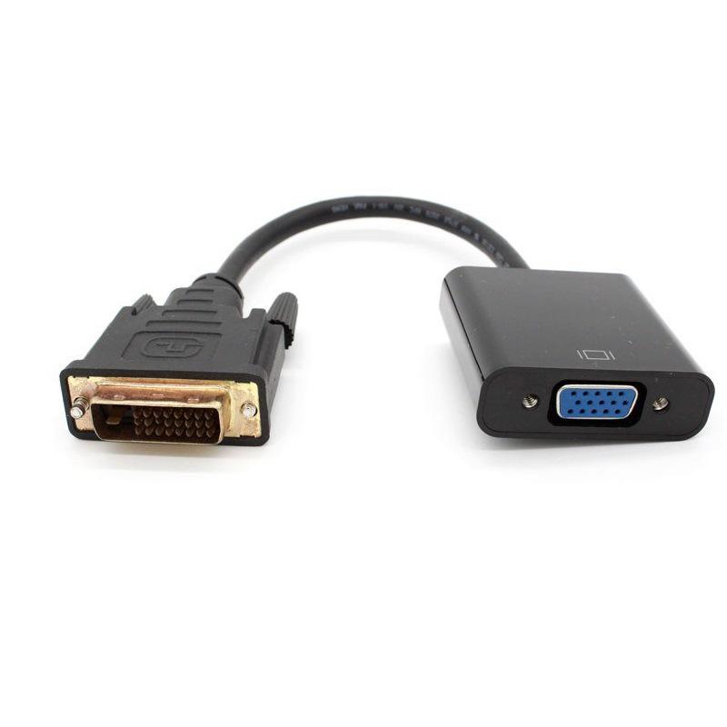 Cross-Border 24+1 DVI To VGA Adapter Cable with Chip, Supports 1080P HD