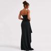 Fashion New Backless Strapless Sexy Evening Dress Women Sleeveless Slim Fit Party Women's Dresses Casual High Waist Elegant Slit Lady Long Dress 25747
