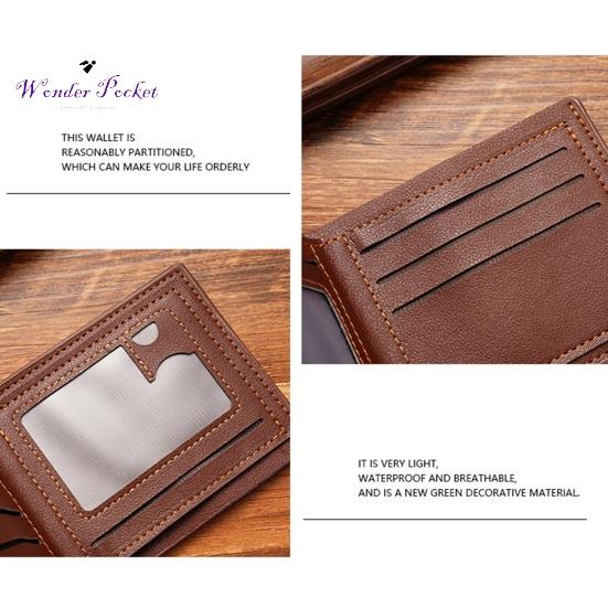 Cartera para hombre de piel sintética con patrón geométrico, fina, de gran capacidad, plegable, portátil, con múltiples bolsillos, resistente al desgaste, tarjetero de color sólido, ropa sexual para adultos