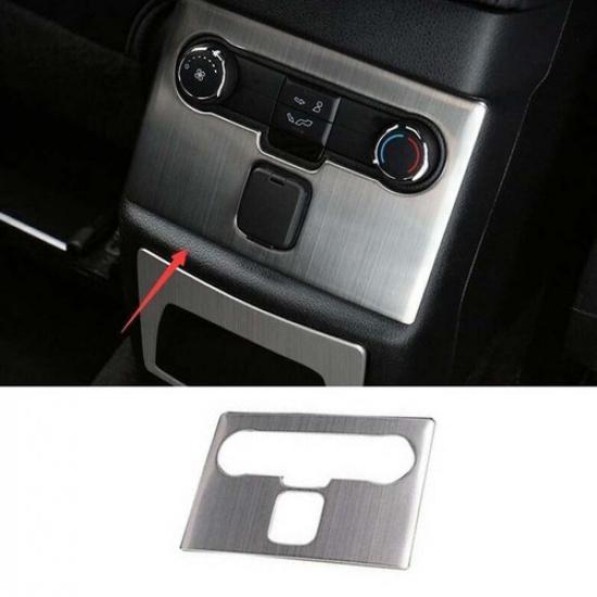 Back Row Console Silver Titanium AC Switch Panel For Ford Explorer 2016-19 Trim