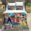 3D Kids Boys Anime One Pieces Duvet Cover Merry Christmas Bedding Set Queen King Full Size for Holiday Bedroom Teens Women Gift