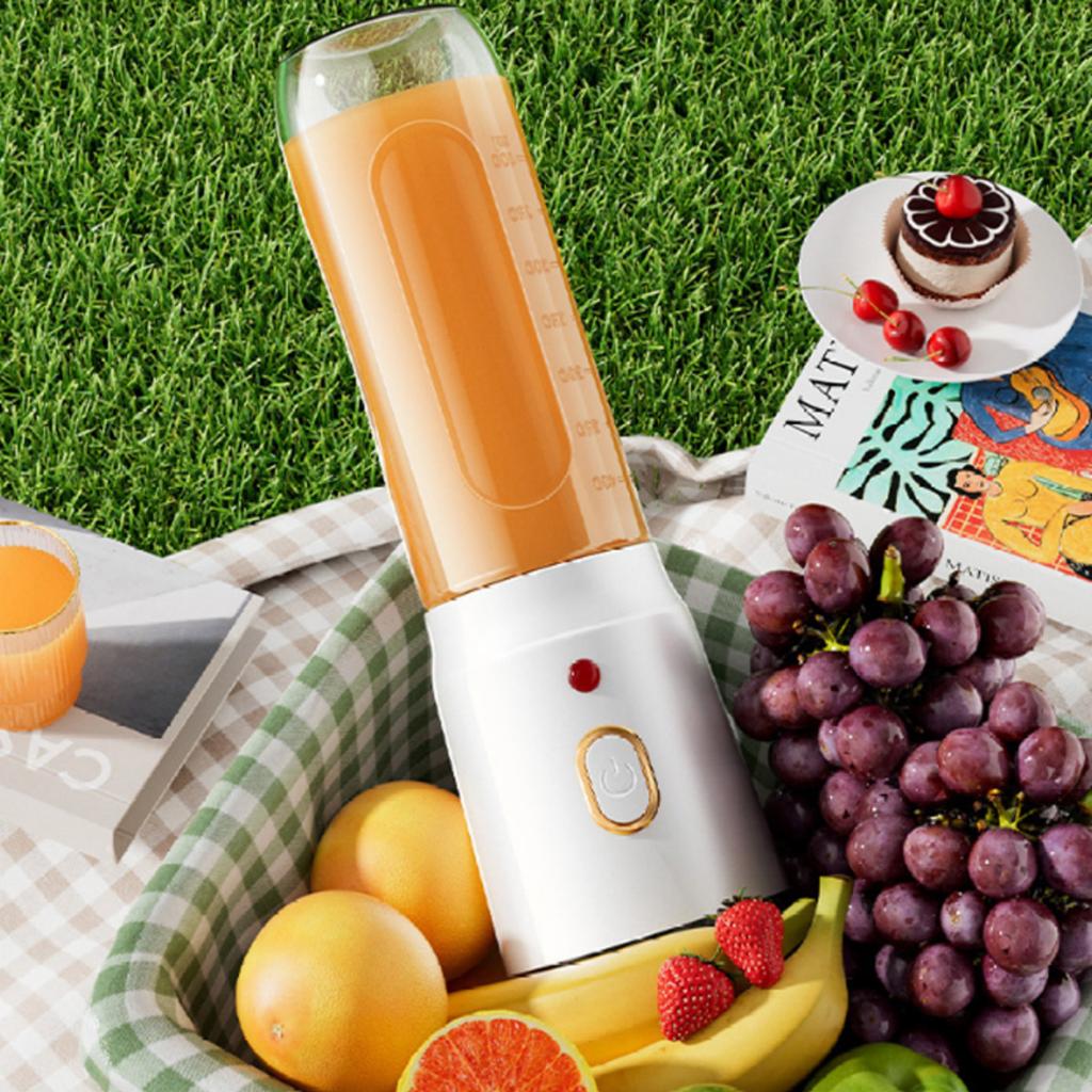 450ML Portable Electric Blender 40W USB Rechargeable Cordless Juicer High Powerful Juicer Cup For Smoothie Milkshake Juice Food