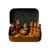 Nativity Set In A Tin Box Holy Family Jesus Birth Decoration Christmas Nativity Decorations for Home Office Bedroom Entrance
