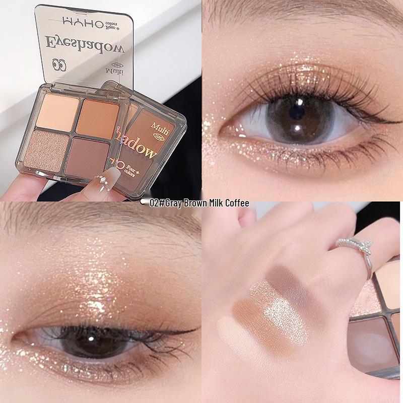 

Палетка тіней для повік MYHO Daydream Pink Smoky Earth Tone: Матовий, Шимерний, Глітерний, З паєтками.