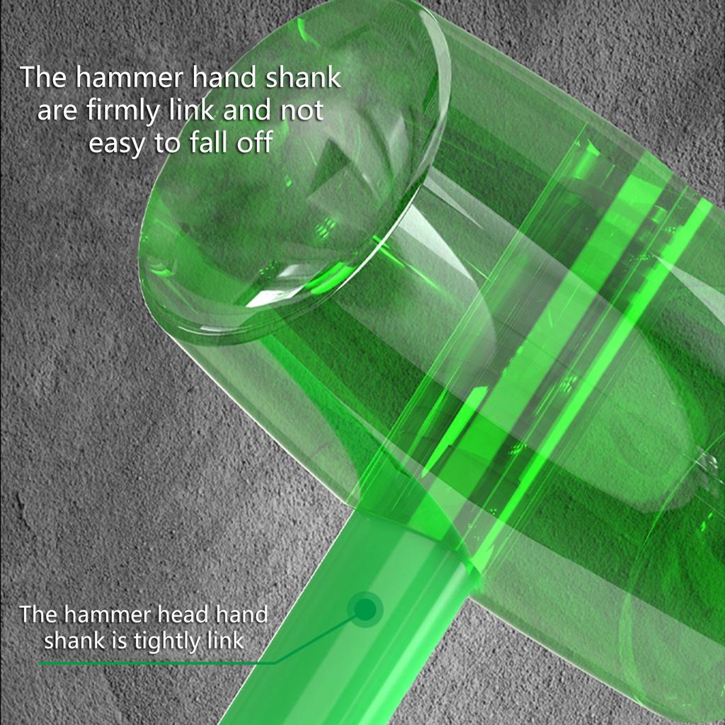 Gummihämmer mit ABS-Griff Geeignet für Fliesenböden Möbel Glasinstallation Funkenfreies Schlagwerkzeug