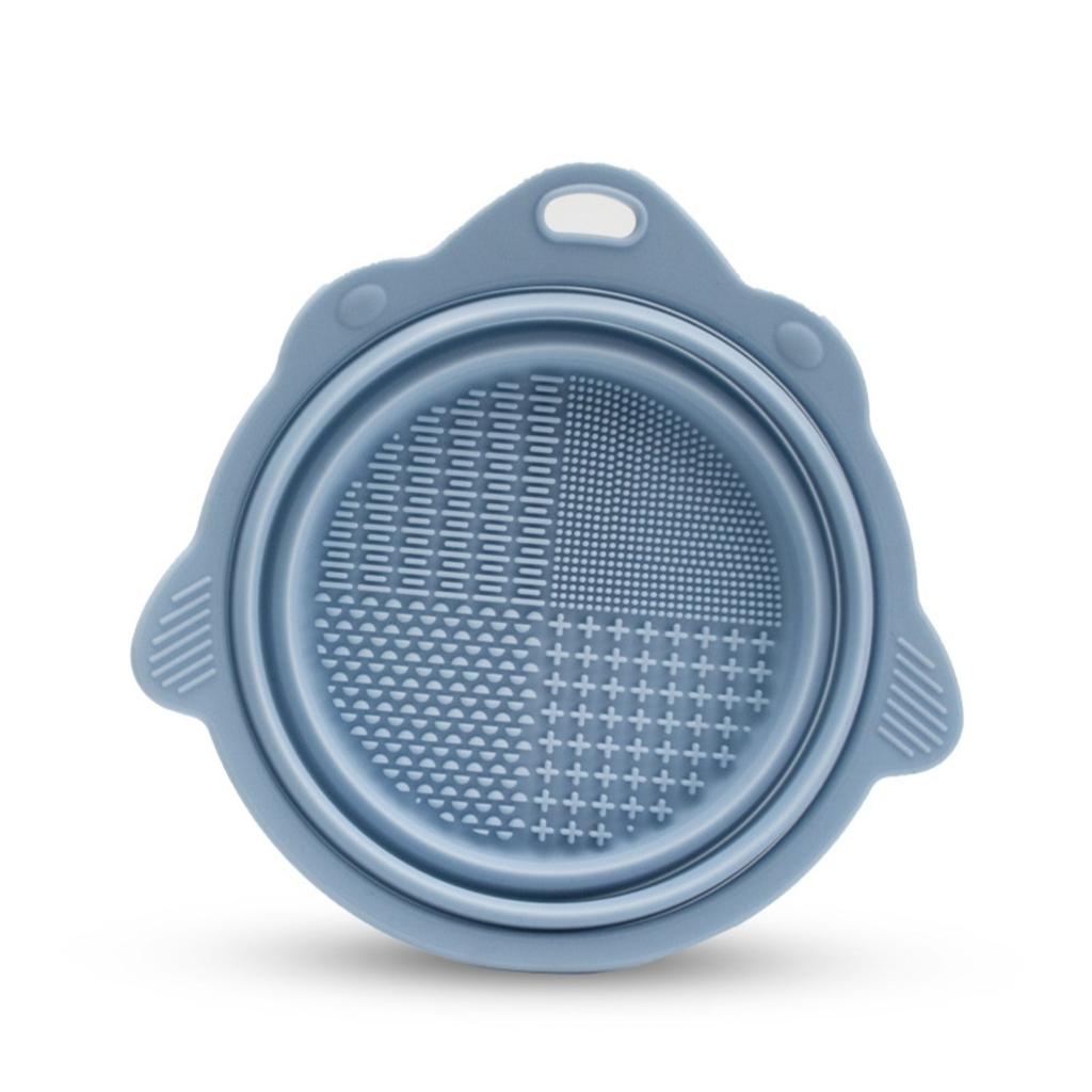 Makeup Brush Cleaning Mat, Foldable Bowl, Beauty Tool Cleaner, Makeup Sponge Washing Box, Silicone Brush Cleaning Bowl