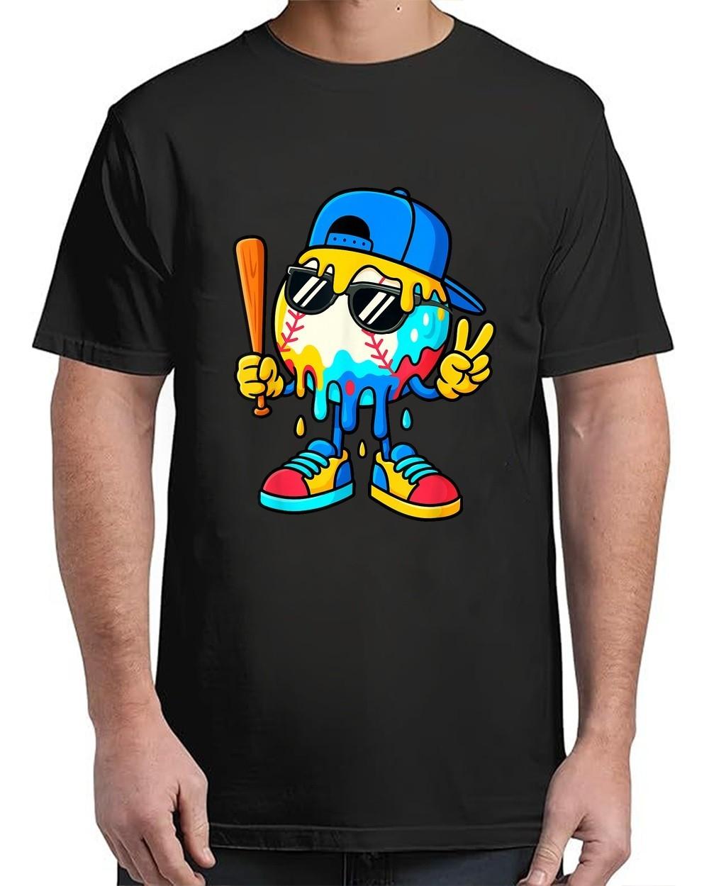 Ice Cream Drip Vintage Adult S-4XL T-Shirt S разноцветный