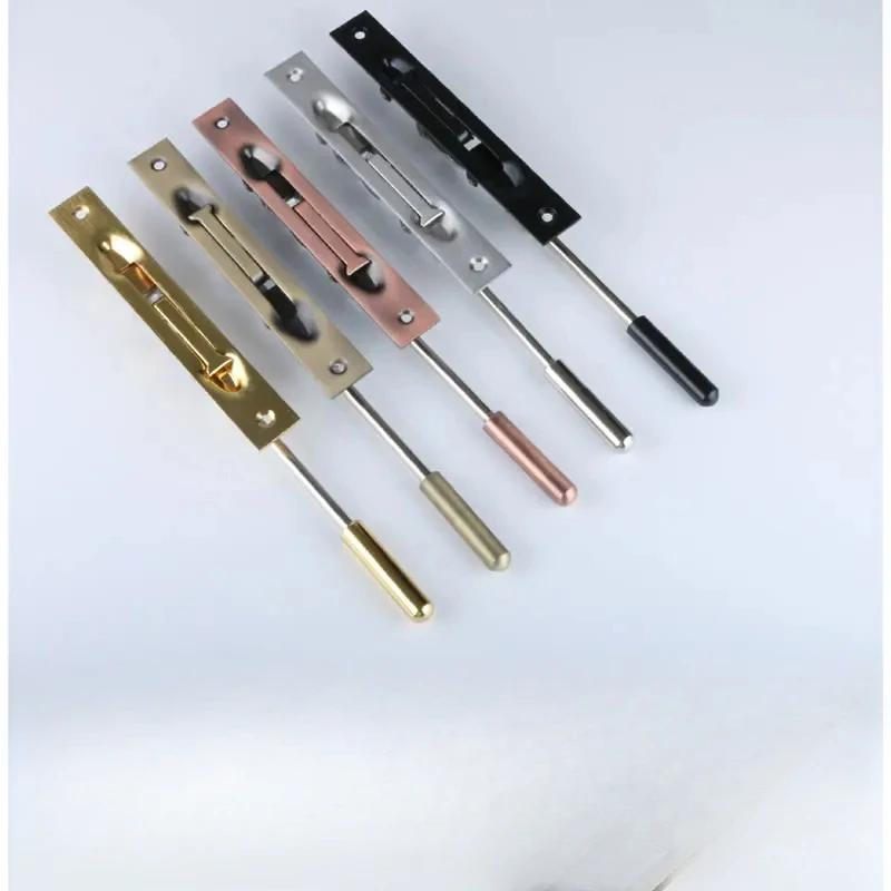304 Stainless Steel Hidden Bolt Security Built-in Latch Lock Embedded latch,Fire Emergency Door Escape Door Lock
