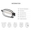Titanium Alloy Folding Reading Glasses Foldable Presbyopia Men Women Ultra Light Eyewear With Case Anti Blue Light 1.0 1.5 2.0