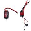 5 Slot 550 Brushed Motor 80A ESC Combo Set RC Car Accessories for 1 10 RC Crawler Car(12t80A )