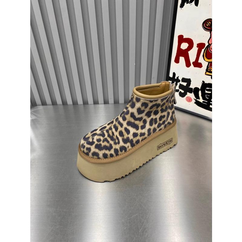 Women's fashion thick sole lightweight winter warm snow boots plush lining non-slip wear casual outdoor sports furry mouth cotton boots