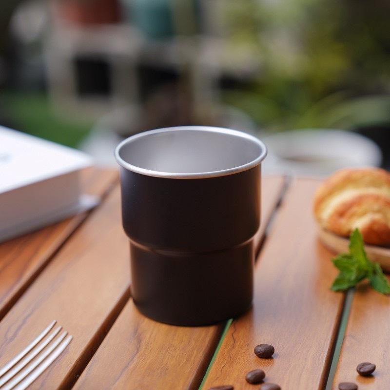 

304 Stainless Steel Coffee Mug, 10.14oz Outdoor Camping Coffee Cups, Water Cups, Summer Winter Drinkware, Gifts чёрный