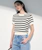 Tienjiti W Striped Button Knit (Ivory) Tnsw6E205I2