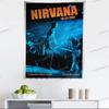Nirvana Rock Band Tapestry Print Home Decor for Living Room Bedroom Dorm Hot Sale Fabric Multi Size Wall Art Sci Fi Style Room